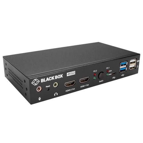 KVD200-2H, Conmutador KVM - UHD 4K, doble monitor, HDMI